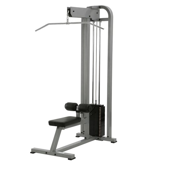 YORK STS Lat Pulldown Machine Silver 300 lb weight stack