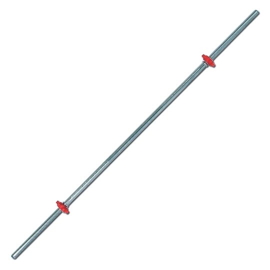 York Tubular Spin Lock Barbell w Red Collars 5 1 2ft Gym Concepts