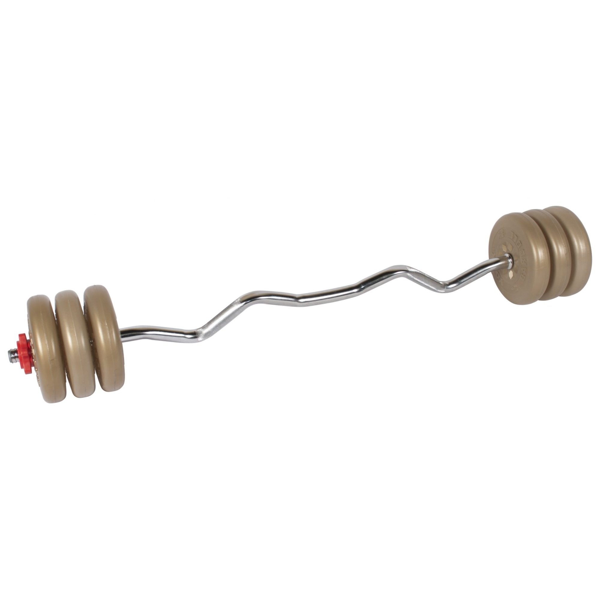 York Vinyl E Z Curl Barbell Set Gym Concepts