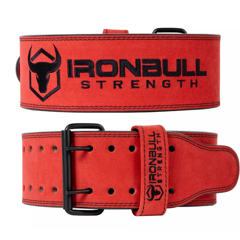 Iron Bull Strength 10mm Double Prong Power Belt Lifting Belts Iron Bull Strength Red S