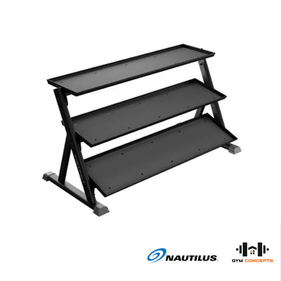 Nautilus 3-Tier Dumbbell Rack Storage Nautilus