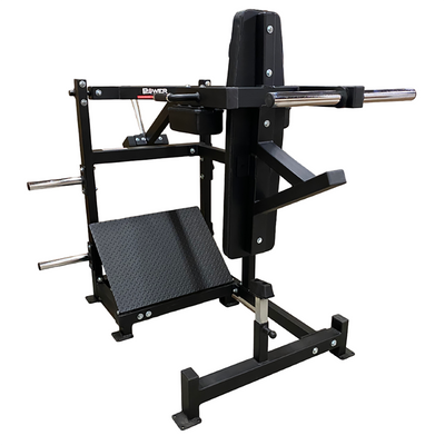 Power Body #1382 Pendulum Squat w/Adjustalble Footplate, No Counter Balance Power Body