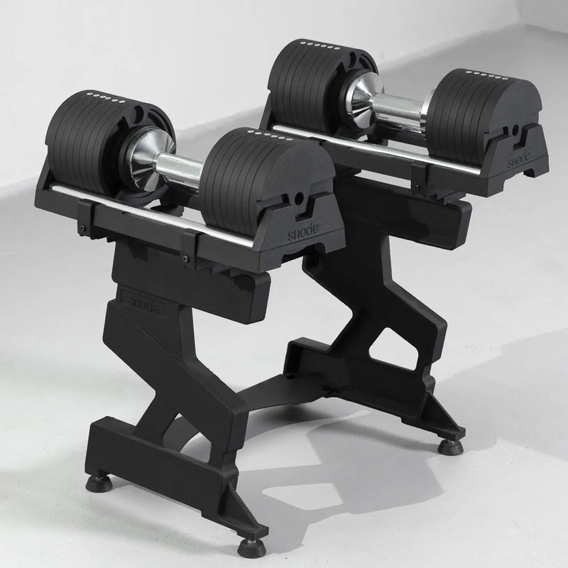 Snode Drop-proof Cast Iron Adjustable Dumbbells 80 lbs and Stand Bundle Weights Snode Sport   