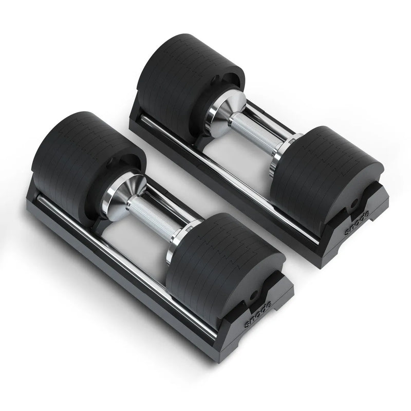 Snode Ultimate Strength Training Bundle : Adjustable Dumbbells (80 lbs)/Magnetic plates/Rack Weights Snode Sport   