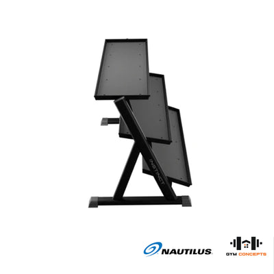 Nautilus 3-Tier Dumbbell Rack Storage Nautilus
