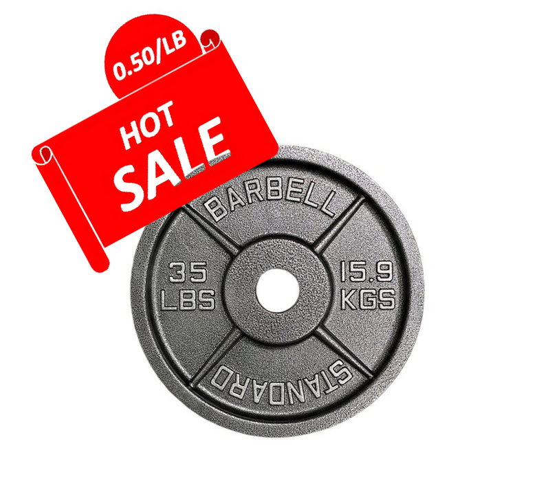 GC Standard Cast Iron Olympic Plate $0.50/LB Weights Gym Concepts   