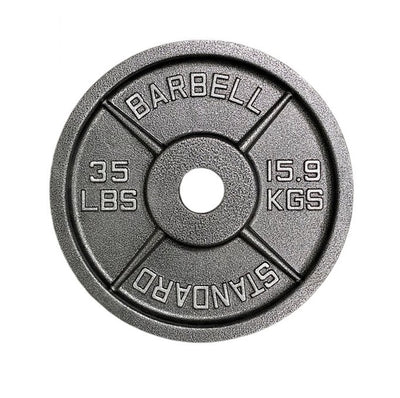 GC Standard Cast Iron Olympic Plate $0.50/LB Weights Gym Concepts 35 lb  