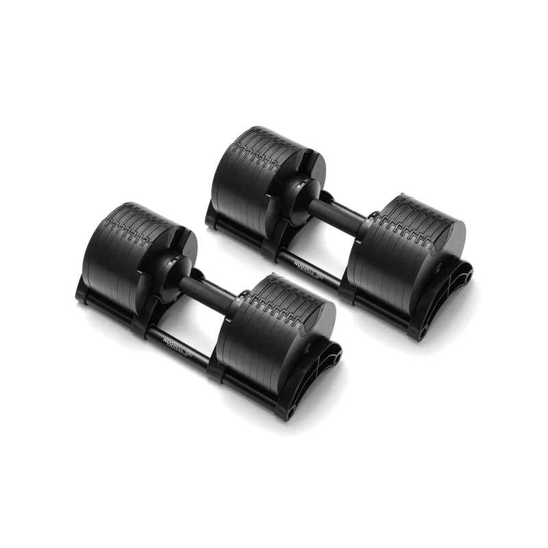 580 Adjustable Dumbbell Set Weights NÜOBELL Black