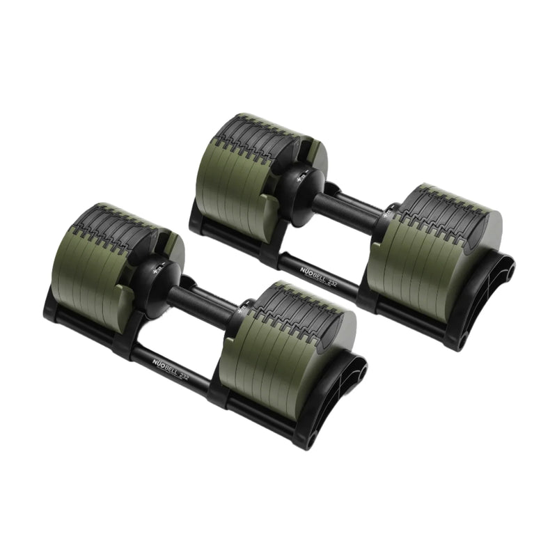 580 Adjustable Dumbbell Set Weights NÜOBELL Green