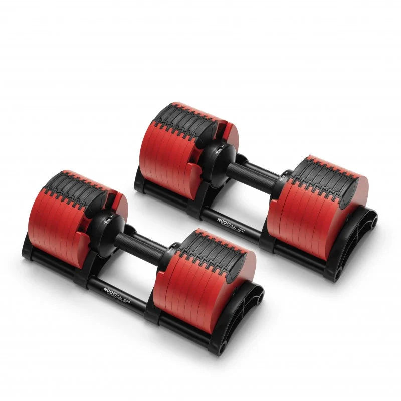 580 Adjustable Dumbbell Set Weights NÜOBELL Red