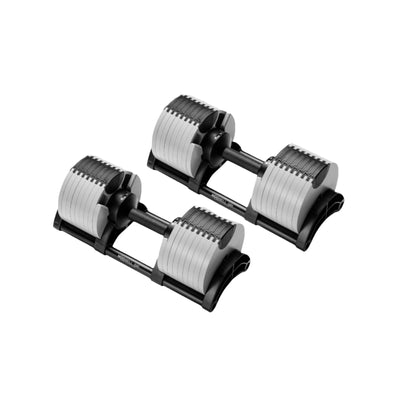 580 Adjustable Dumbbell Set Weights NÜOBELL White