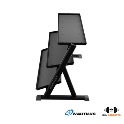 Nautilus 3-Tier Dumbbell Rack Storage Nautilus