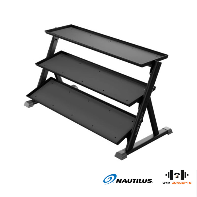 Nautilus 3-Tier Dumbbell Rack Storage Nautilus