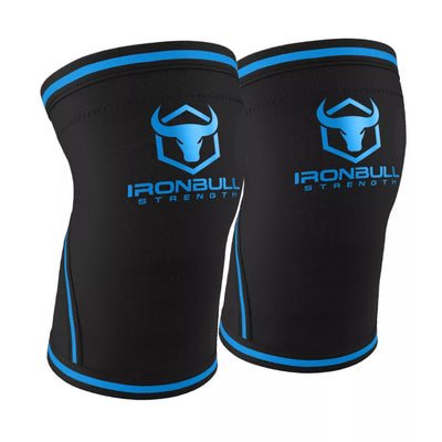 Iron Bull Strength 7mm Knee Sleeves Knee Sleeves Iron Bull Strength Black/Olympic Blue S 