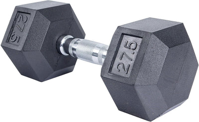 Select Fitness Premium Rubber Hex Dumbbells