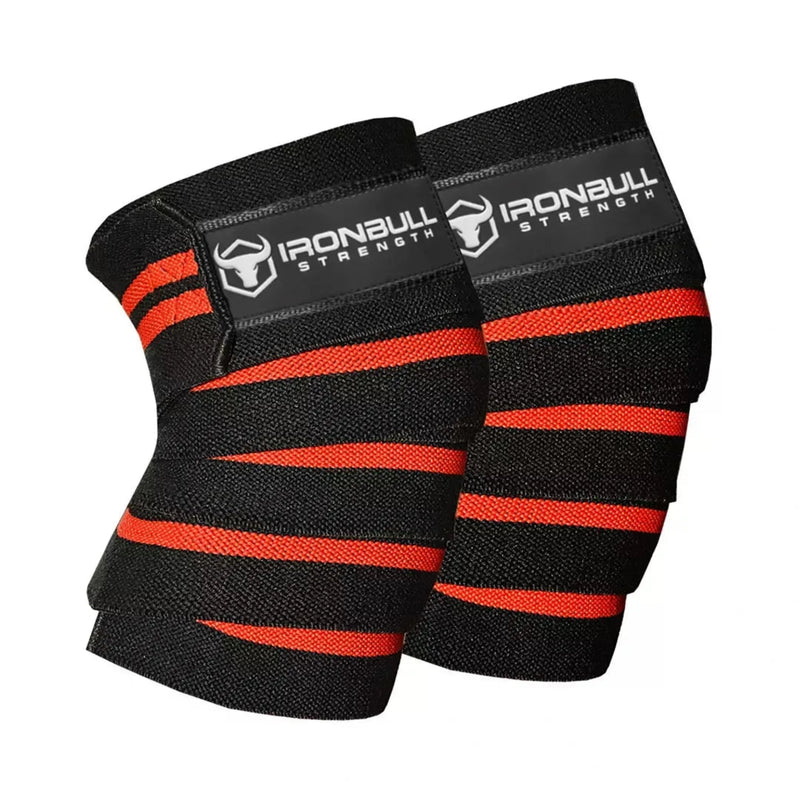 Iron Bull Strength Classic Knee Wraps Knee Wraps Iron Bull Strength Black/Red  
