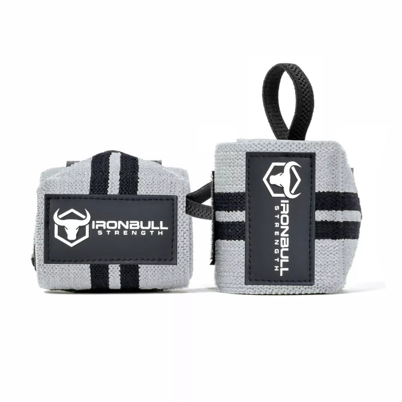 Classic Wrist Wraps Accessories Iron Bull Strength Gray