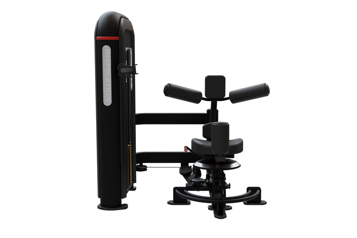 Nautilus Inspiration Rotary Torso IPRT5, black -60 configuration — front three-quarter view