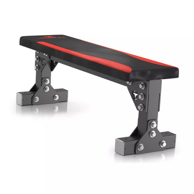 Iron Bull Strength FWB Flat Bench Weight Benches - Flat Iron Bull Strength Black/Red 15.25"