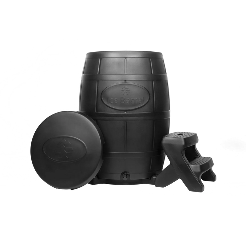 Ice Barrel 400 Cold Plunge Tub Recovery & Wellness Ice Barrel Black  