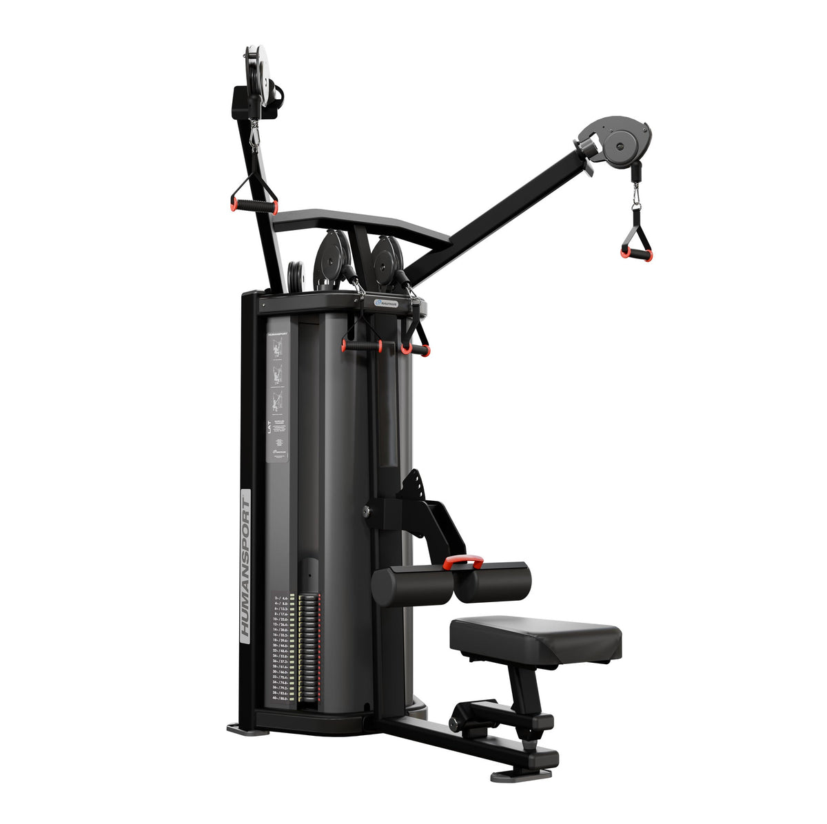 Nautilus HumanSport 9-HSLP3-60BZE manufacturer-matched commercial strength machine