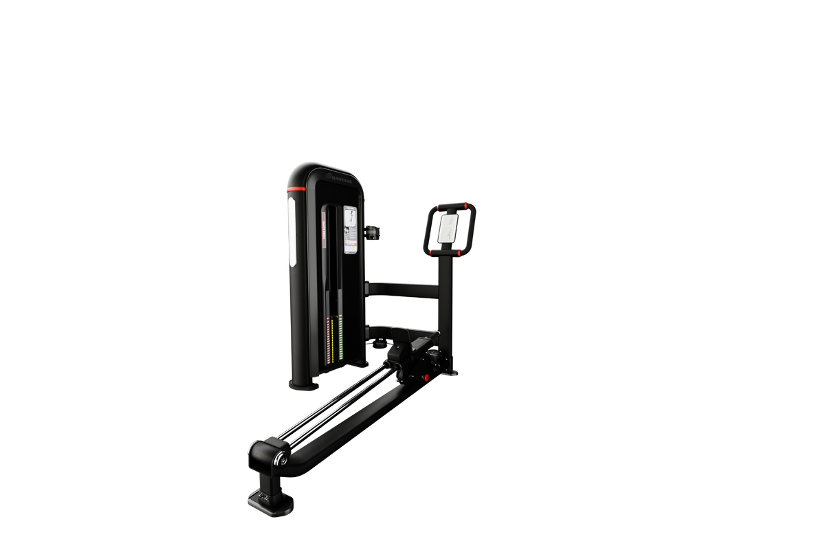 Nautilus Inspiration Glute Press machine in black, three-quarter view