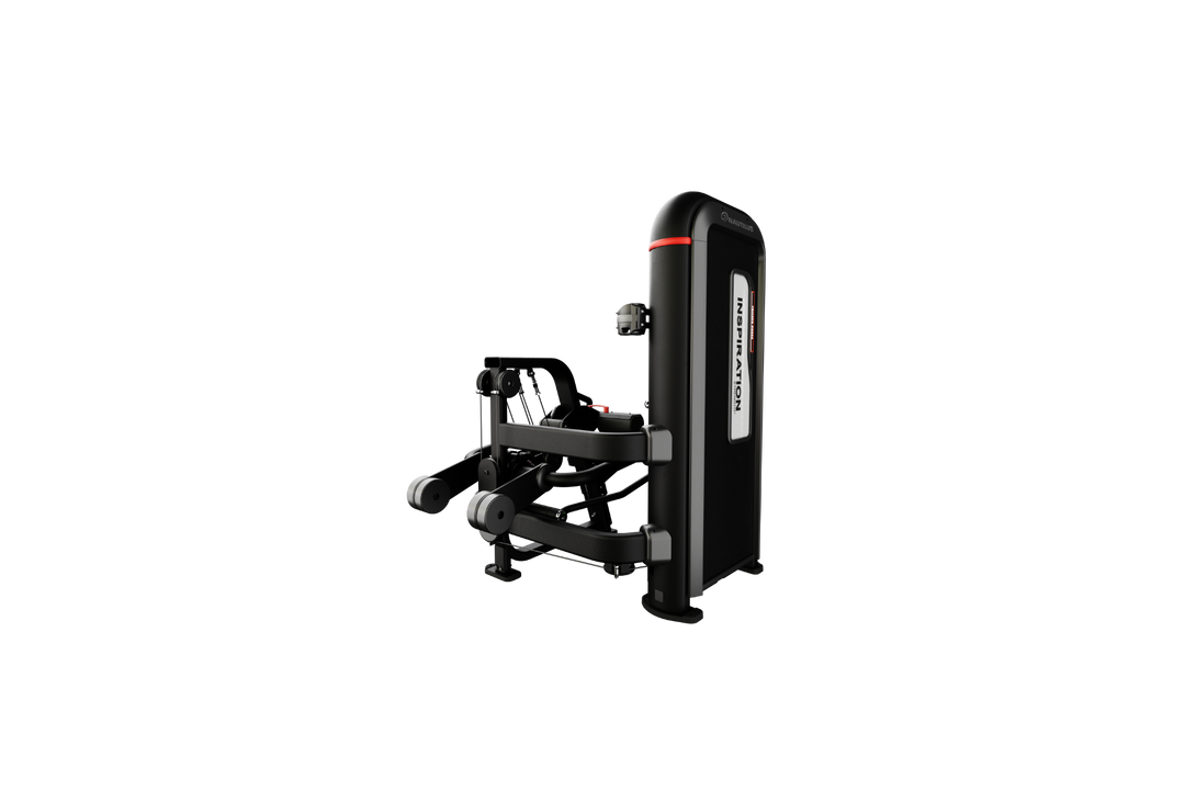Nautilus Inspiration Tricep Dip machine in black, three-quarter view