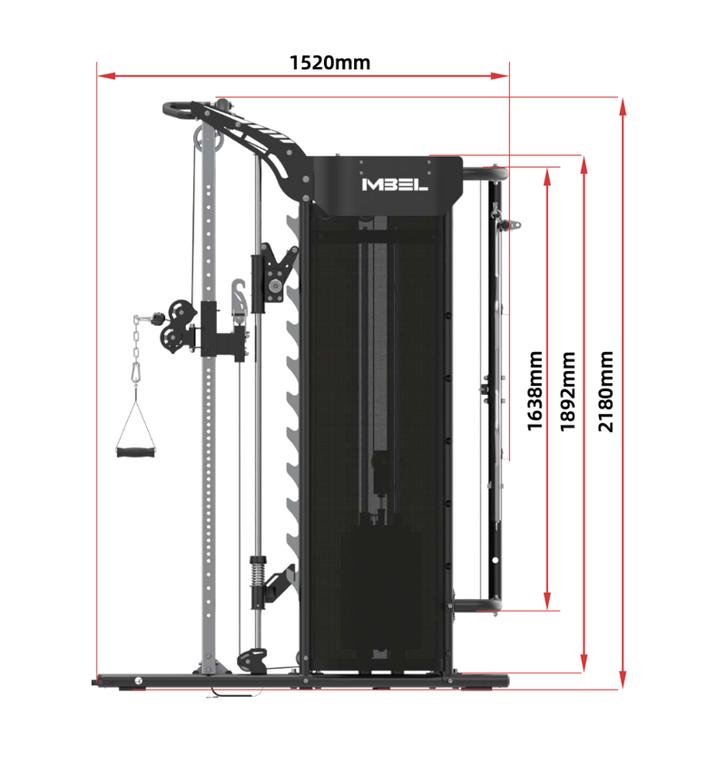 FTS-9H All In One Smith Machine Strength Gym Concepts   