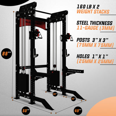 Select Fitness SF-3 Functional Half Rack Strength Select Fitness   