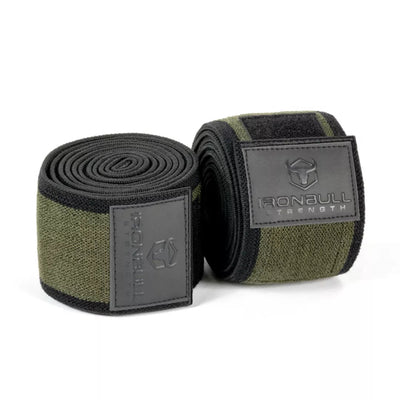 Iron Bull Strength Unleash Knee Wraps Knee Wraps Iron Bull Strength 2m (78") / Milspec Green