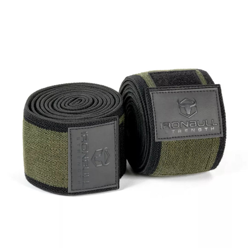 Iron Bull Strength Unleash Knee Wraps Knee Wraps Iron Bull Strength 2m (78") / Milspec Green
