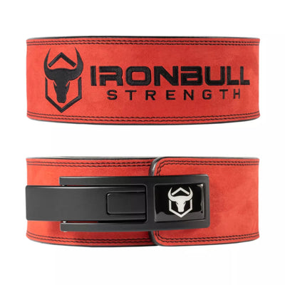 Iron Bull Strength Unleash 10mm 4" Lever Belt Lifting Belts Iron Bull Strength S Red