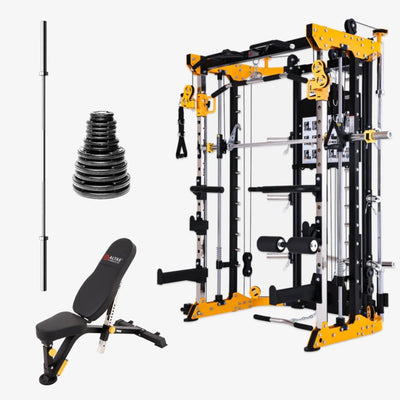 Altas Strength AL-3059 All-in-One Functional Smith Bundles Strength Altas Strength AL-3059 + 300lb Plate Set + AL-4006 Bench