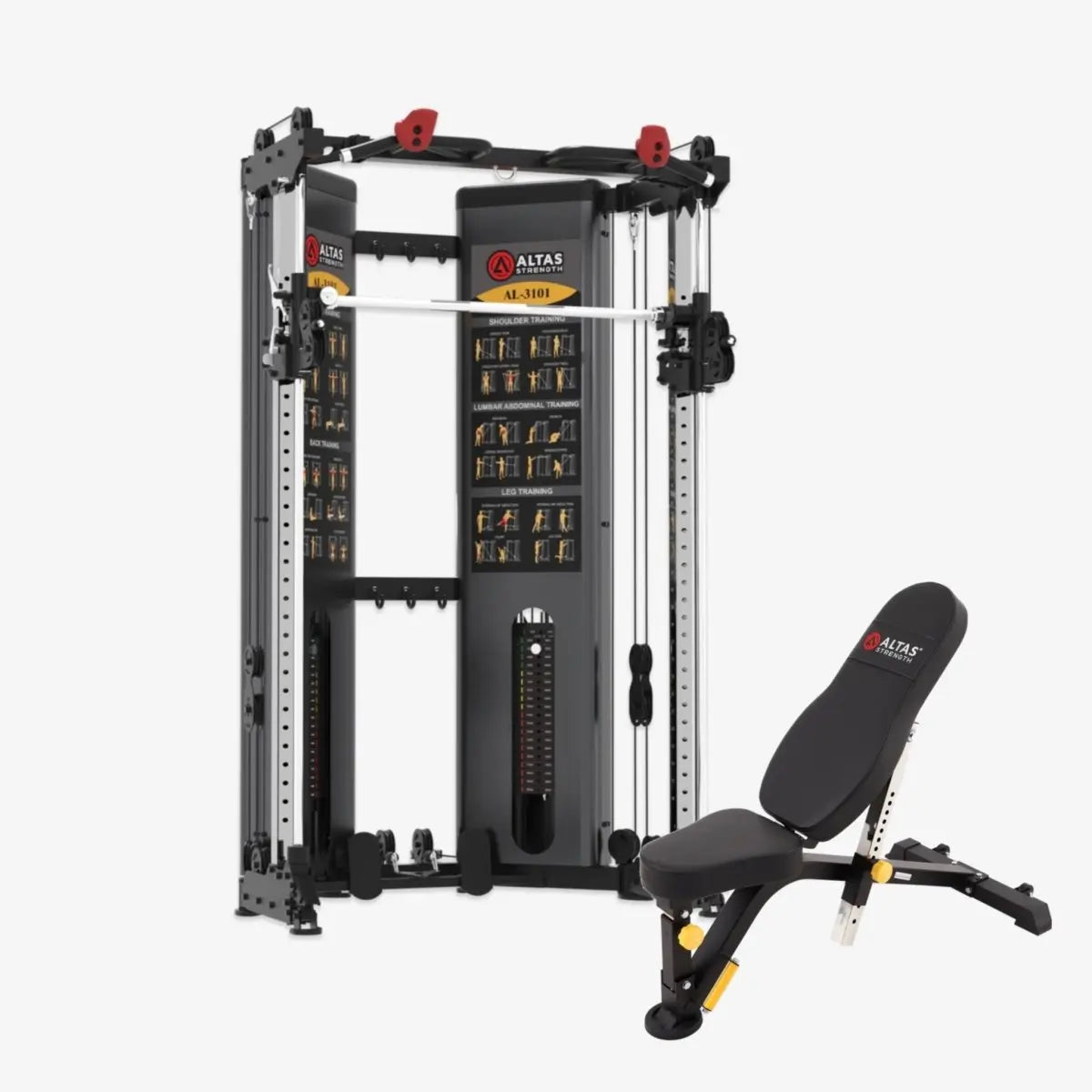 Altas Strength AL-3101 Folding Functional Smith + Bench Bundle Strength Altas Strength
