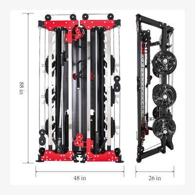 Altas Strength AL-3107 Folding Smith Machine Strength Altas Strength