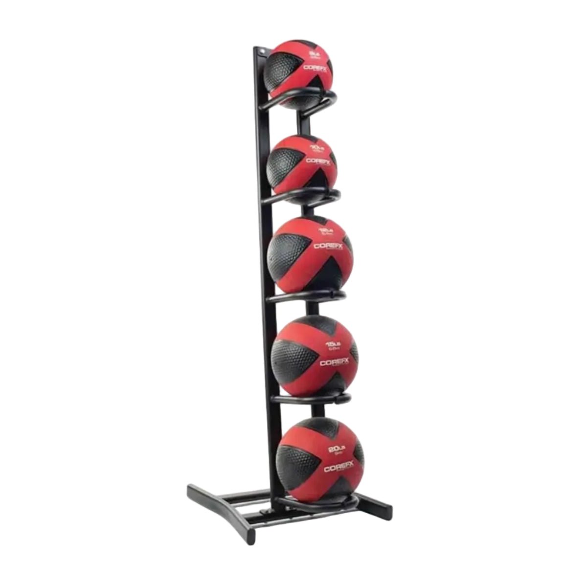 CoreFX 5-Ball Medicine Ball Set with Storage Rack Accessories CoreFX
