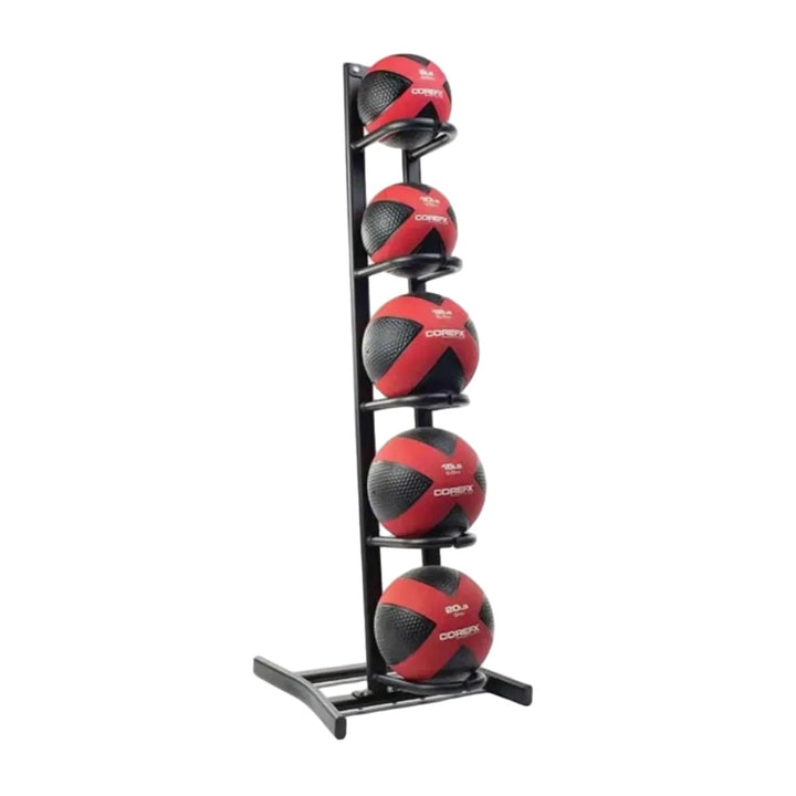 CoreFX 5-Ball Medicine Ball Set with Storage Rack Accessories CoreFX