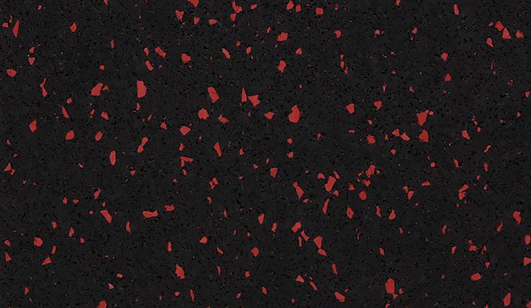 Ecore Basic Fit 8mm Interlocking Rubber Tile Flooring Ecore International Rippin Red 10 EL05