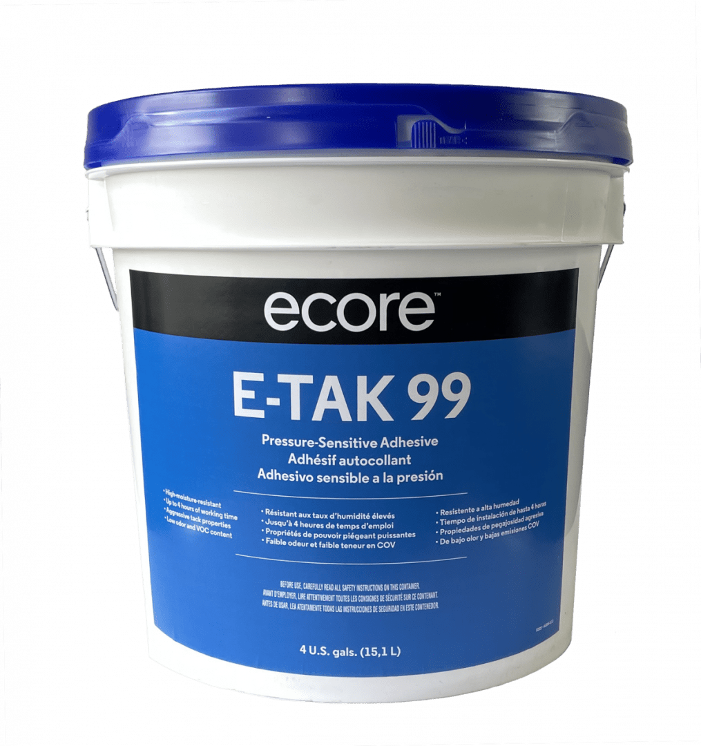 Ecore E-TAK 99 Flooring Adhesive - 15.1 L / 4 gal - Gym Concepts