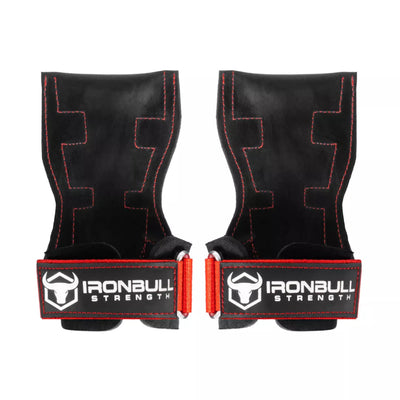 Iron Bull Strength EZ Gripz V2 Lifting Hooks Iron Bull Strength Medium / Black/Red