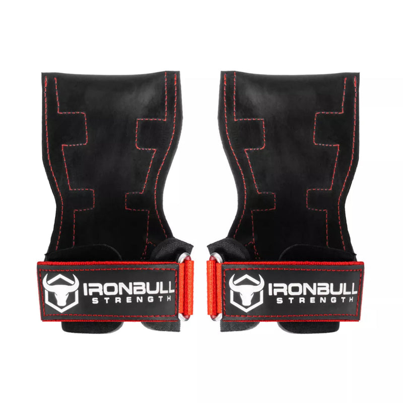 Iron Bull Strength EZ Gripz V2 Lifting Hooks Iron Bull Strength Medium / Black/Red
