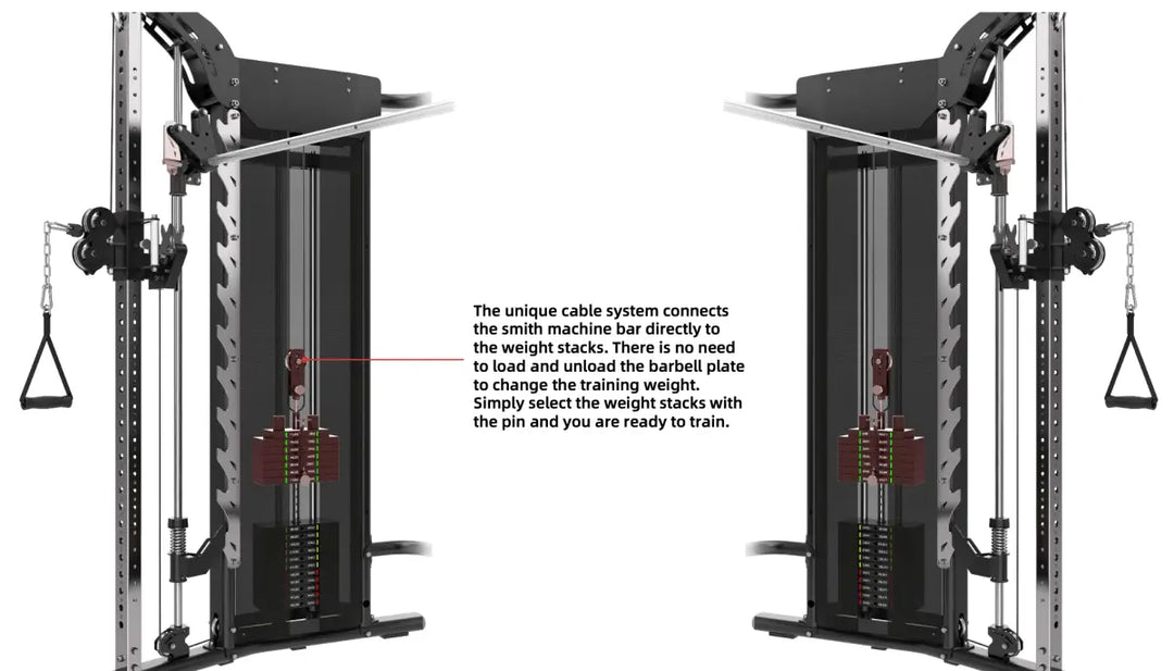 FTS-9H All In One Smith Machine Strength Gym Concepts