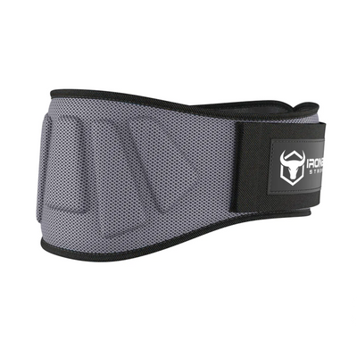 Iron Bull Strength 6" Reinforced Nylon Lifting Belt Lifting Belts Iron Bull Strength Gray S
