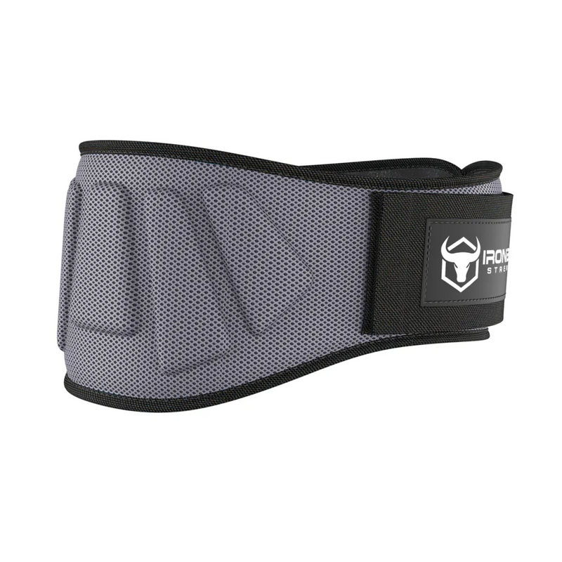 Iron Bull Strength 6" Reinforced Nylon Lifting Belt Lifting Belts Iron Bull Strength Gray S