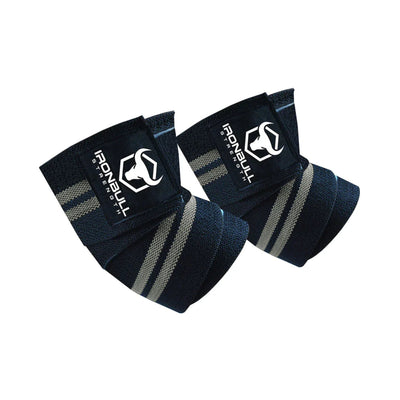 Iron Bull Strength Classic Elbow Wraps Elbow Wraps Iron Bull Strength Black/Gray  