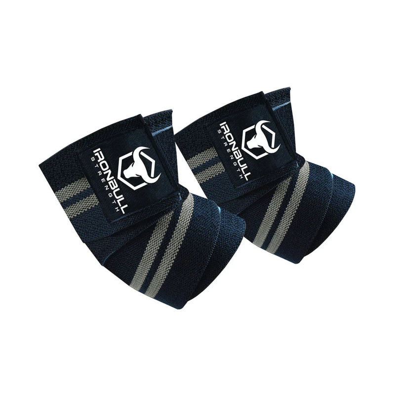 Iron Bull Strength Classic Elbow Wraps Elbow Wraps Iron Bull Strength Black/Gray  