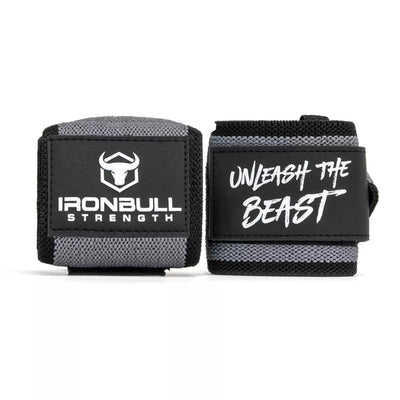 Unleash Wrist Wraps Accessories Iron Bull Strength Grey