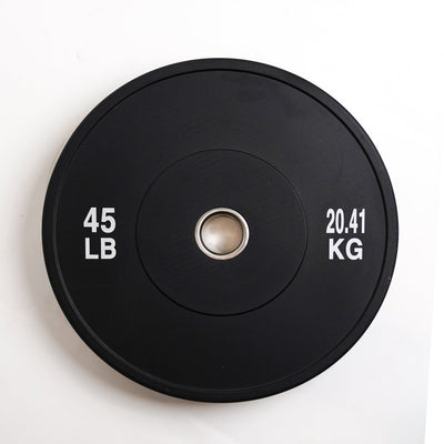 Gym Concepts Training Black Bumper Weight Plate Weights Gym Concepts 45 lb