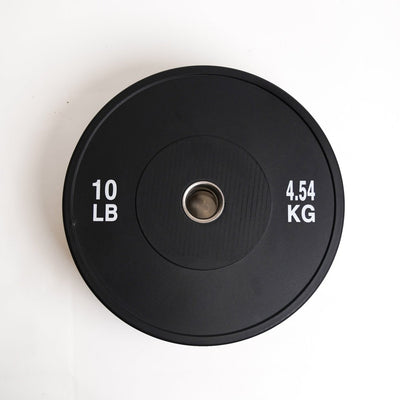 Gym Concepts Training Black Bumper Weight Plate Weights Gym Concepts 10 lb