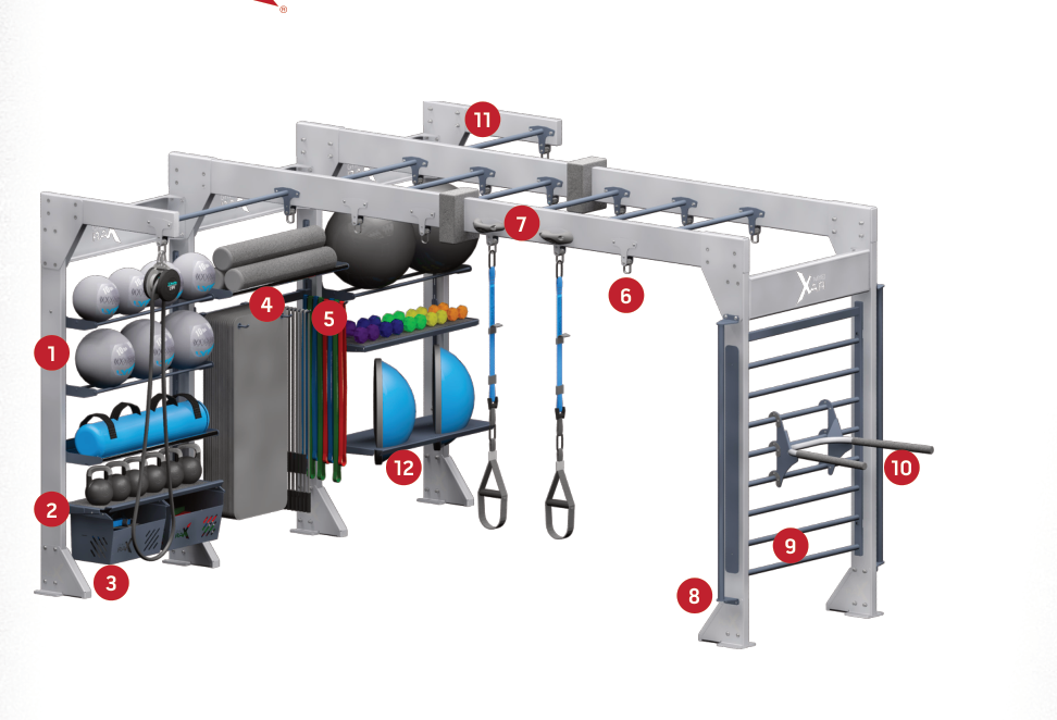 Gym Rax GR-TB14-L T-Bridge manufacturer diagram